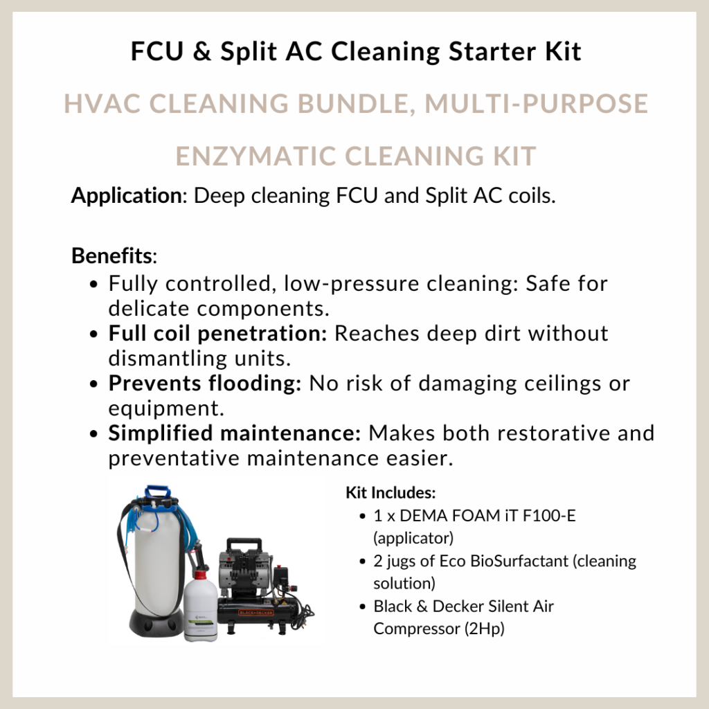 FCU & Split AC Cleaning Starter Kit